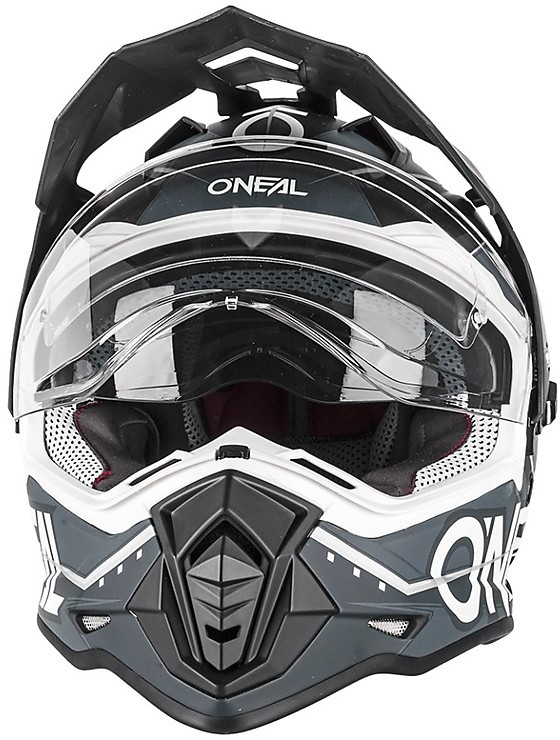 Casco Moto Integrale Cross Enduro Con Visiera Oneal Sierra Slingshot Nero  Vendita Online 