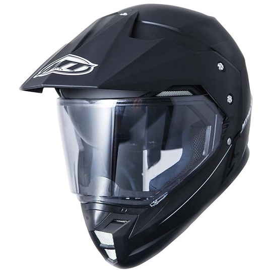 Casco Moto Integrale Cross Enduro MT Helmets Synchrony DuoSport SV Solid Nero Opaco