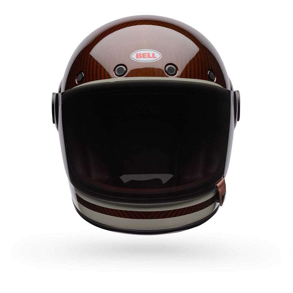 Casco Moto Integrale Custom Bell BULLITT GT CARBON LANE Arancio