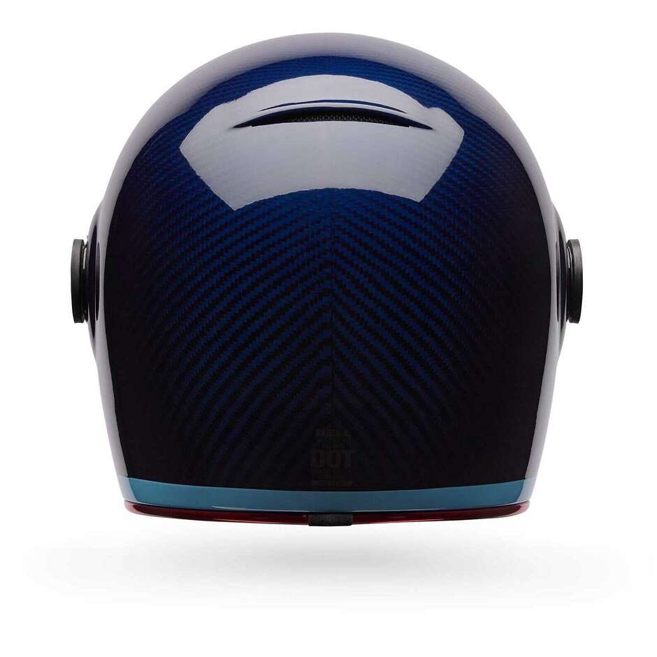 Casco Moto Integrale Custom Bell BULLITT GT CARBON LANE Blu
