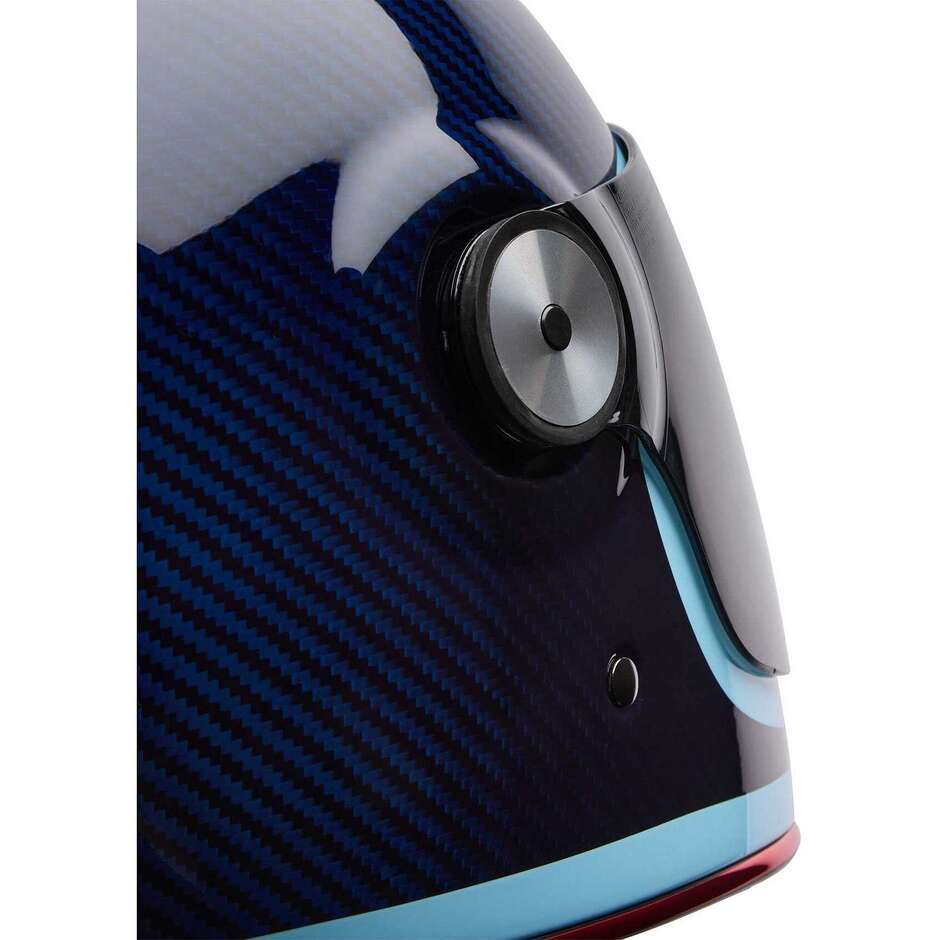 Casco Moto Integrale Custom Bell BULLITT GT CARBON LANE Blu