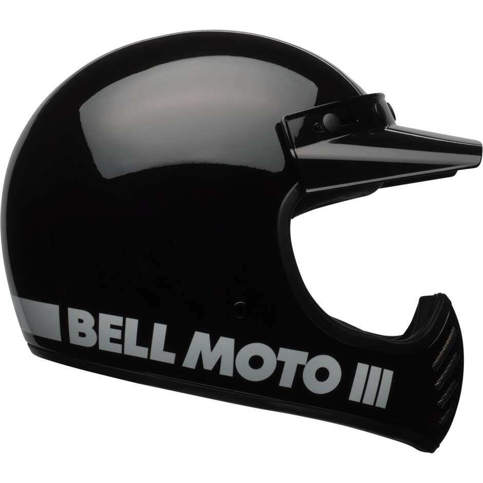 Casco Moto Integrale Custom Bell MOTO-3 CLASSIC Nero 