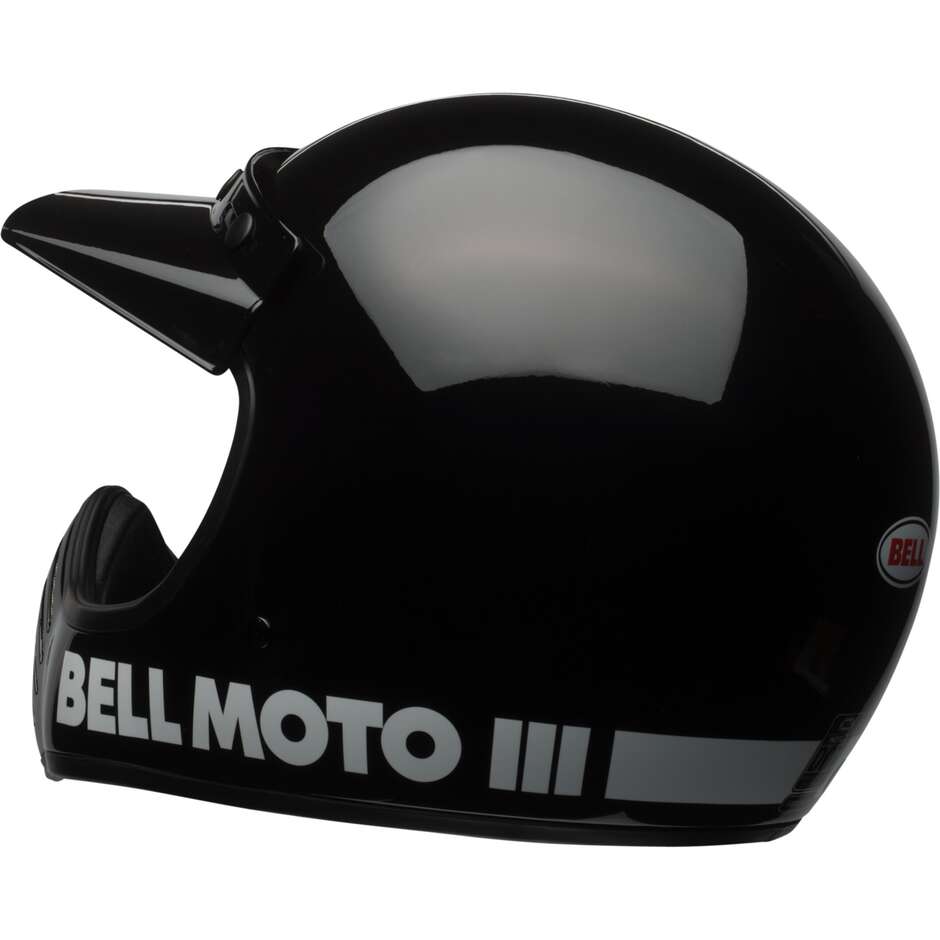 Casco Moto Integrale Custom Bell MOTO-3 CLASSIC Nero 