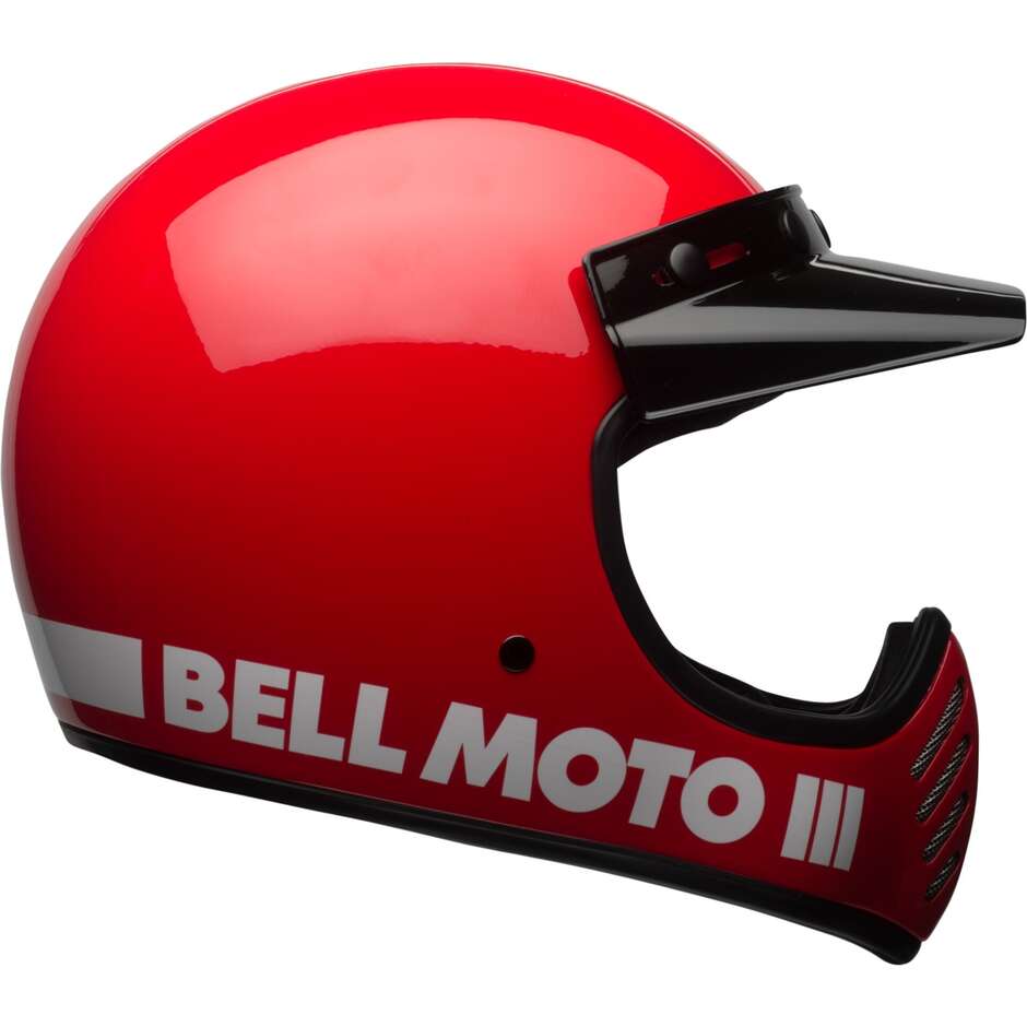 Casco Moto Integrale Custom Bell MOTO-3 CLASSIC Rosso
