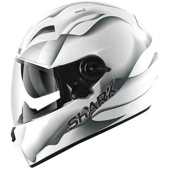 Casco moto Integrale Doppia Visera Shark VISION R 2 SMOKE Bianco Grigio