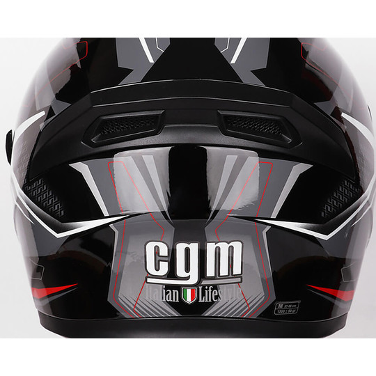 Casco Moto Integrale Doppia Visiera CGM 316G MACH 2 Nero
