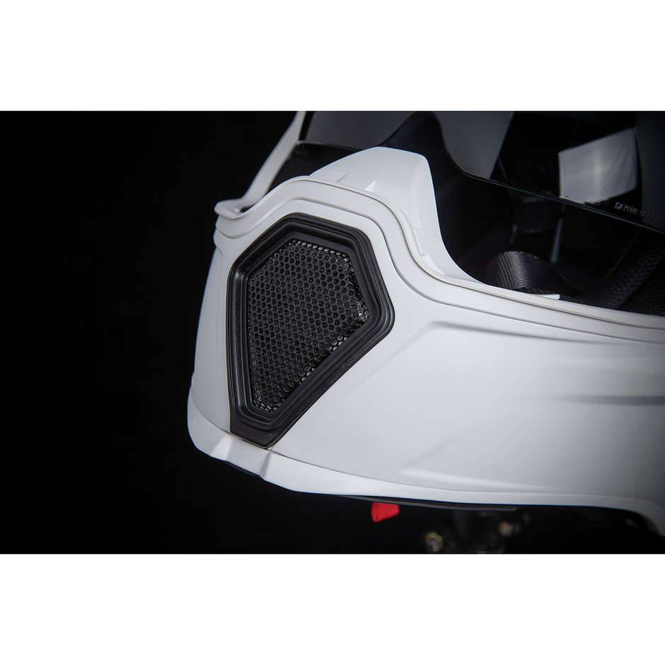 Casco Moto Integrale Doppia Visiera Icon AIRFLITE Peace Keeper White