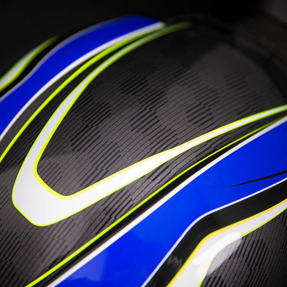 Casco Moto Integrale Doppia Visiera Icon AIRFLITE Raceflit Blu