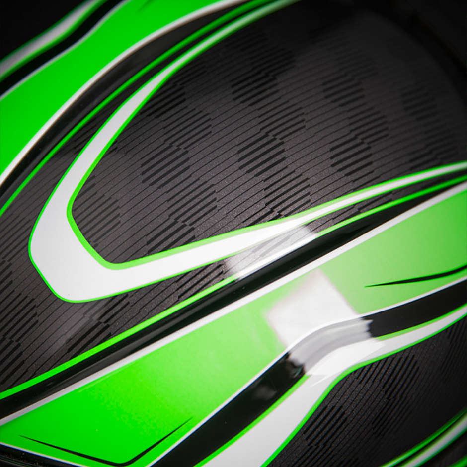 Casco Moto Integrale Doppia Visiera Icon AIRFLITE Raceflit Green