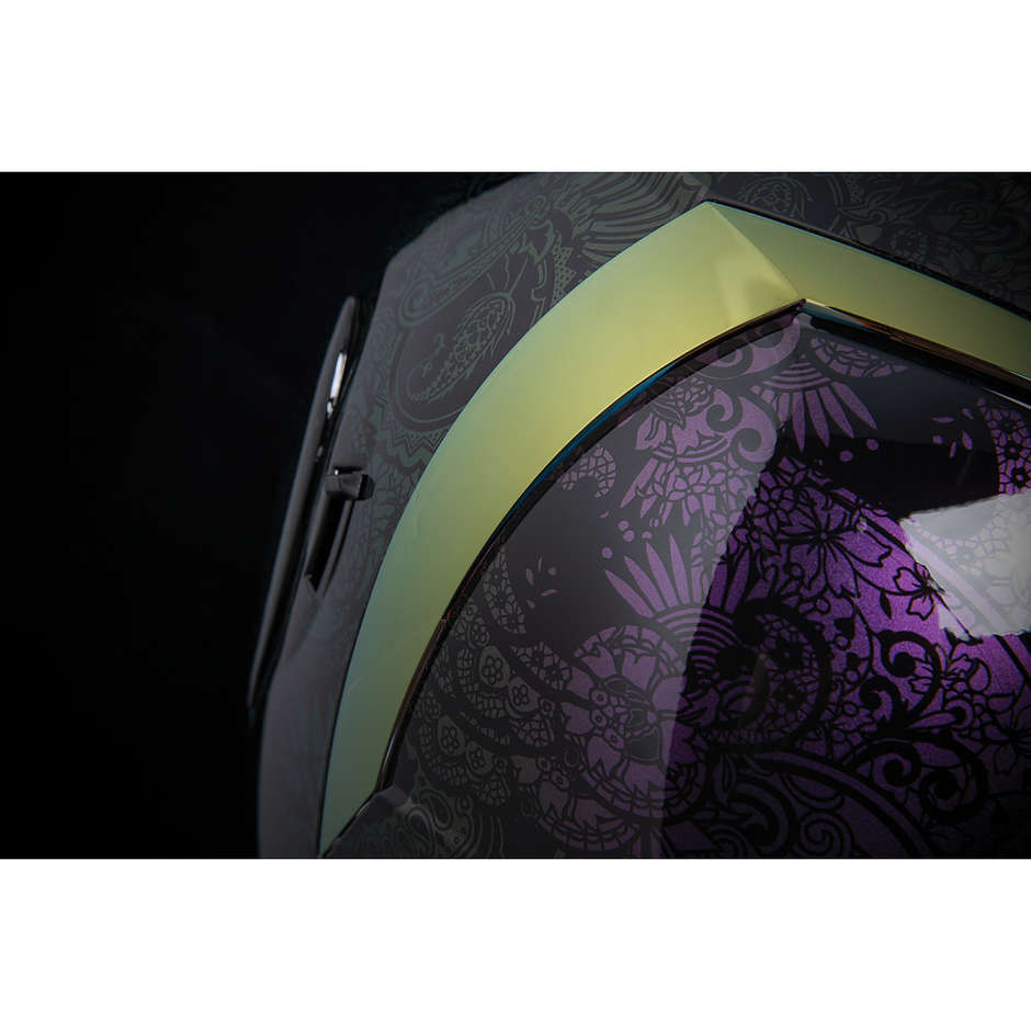 Casco Moto Integrale Doppia Visiera Icon AIRFORM Chantilly Opal Purple