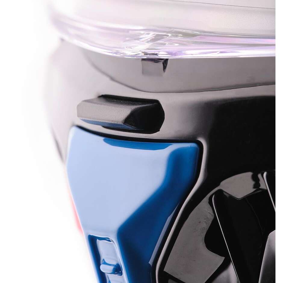 Casco Moto Integrale GMS Gelero bianco rosso blu