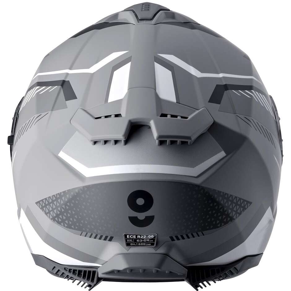 Casco Moto Integrale GMS Gelero grigio opaco grigio