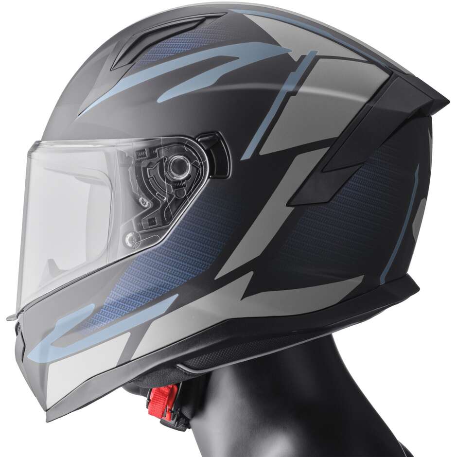 Casco Moto Integrale Velox Graphic Nero Opaco taglia S