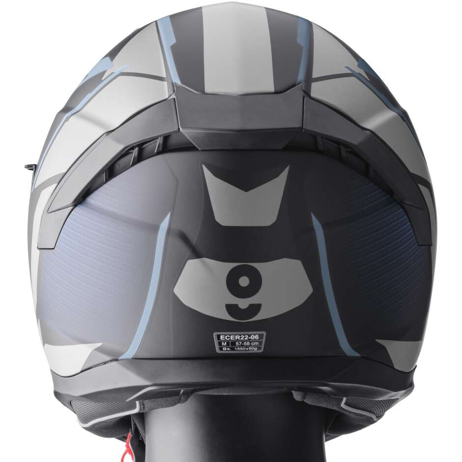 Casco Moto Integrale Gms Velox Graphic Nero Opaco 
