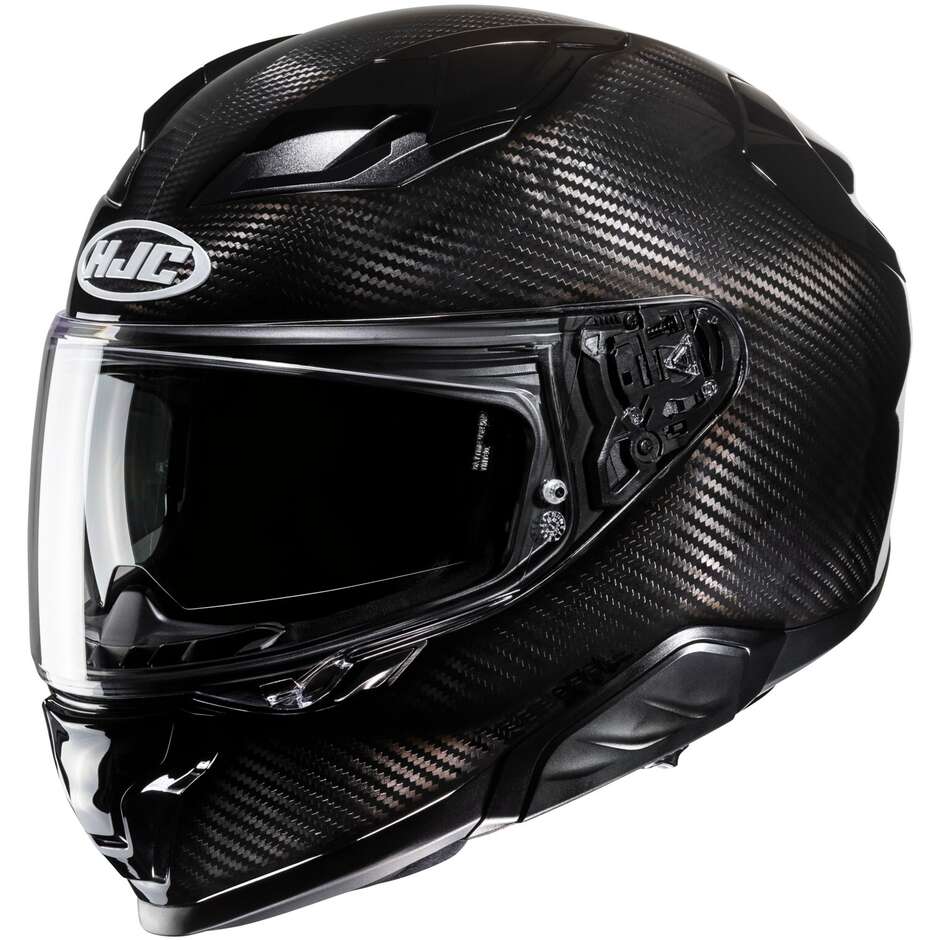 Casco Moto Integrale F71 CARBON Solid Nero taglia XL