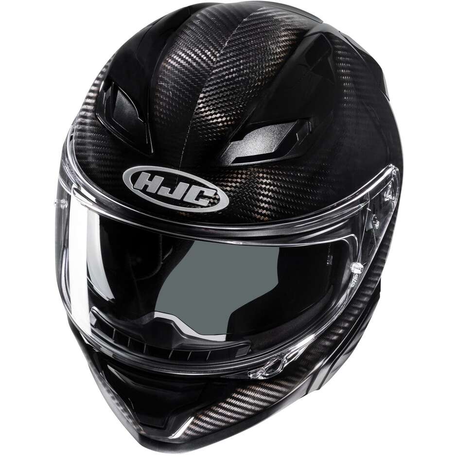 Casco Moto Integrale Hjc F71 CARBON Solid Nero