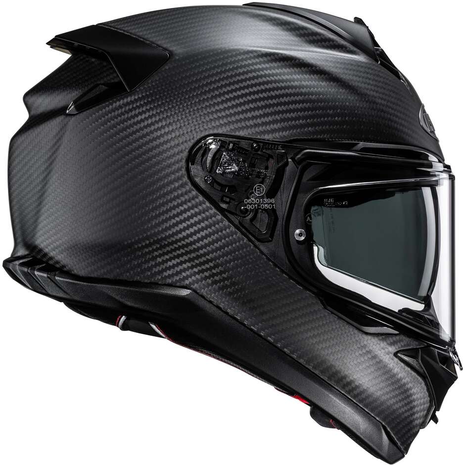 Casco Moto Integrale Hjc F72 CARBON SOLID Nero Opaco