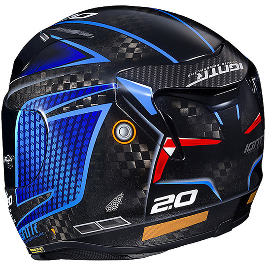 Casco Moto Integrale HJC RPHA 11 Carbon Jackson Storm Disney Pixar Blu
