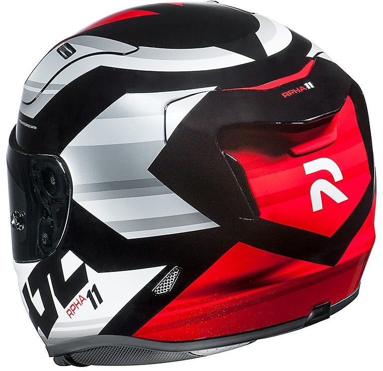 Casco Integrale Moto In Fibra HJC RPHA 11 NECTUS MC21 Bianco Blu Rosso  Vendita Online 