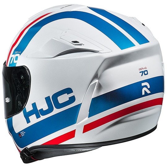 Casco moto Integrale Hjc RPHA 70 doppia Visiera Gaon MC21 Bianco Blu