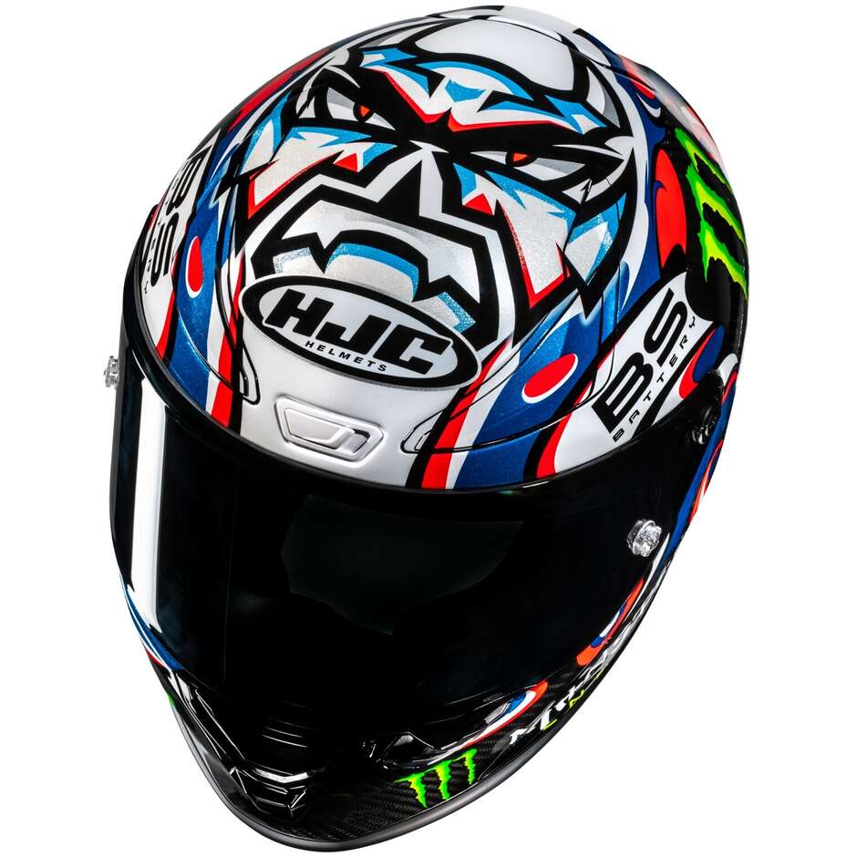 Casco Moto Integrale Hjc RPHA1 V2 CARBON QUARTARARO LE MANS 3 MC21