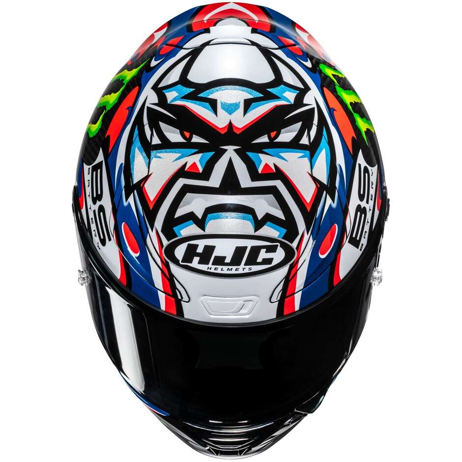 Casco Moto Integrale Hjc RPHA1 V2 CARBON QUARTARARO LE MANS 3 MC21