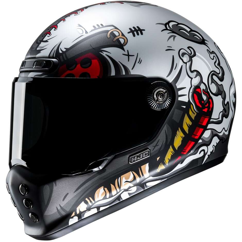 Casco Moto Integrale V10 VATT MC1SF Grigio Opaco taglia 2XL