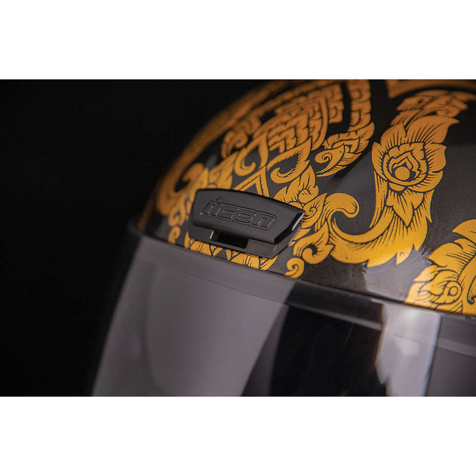 Casco Moto Integrale Icon AIRFORM ESTHETIQUE Oro