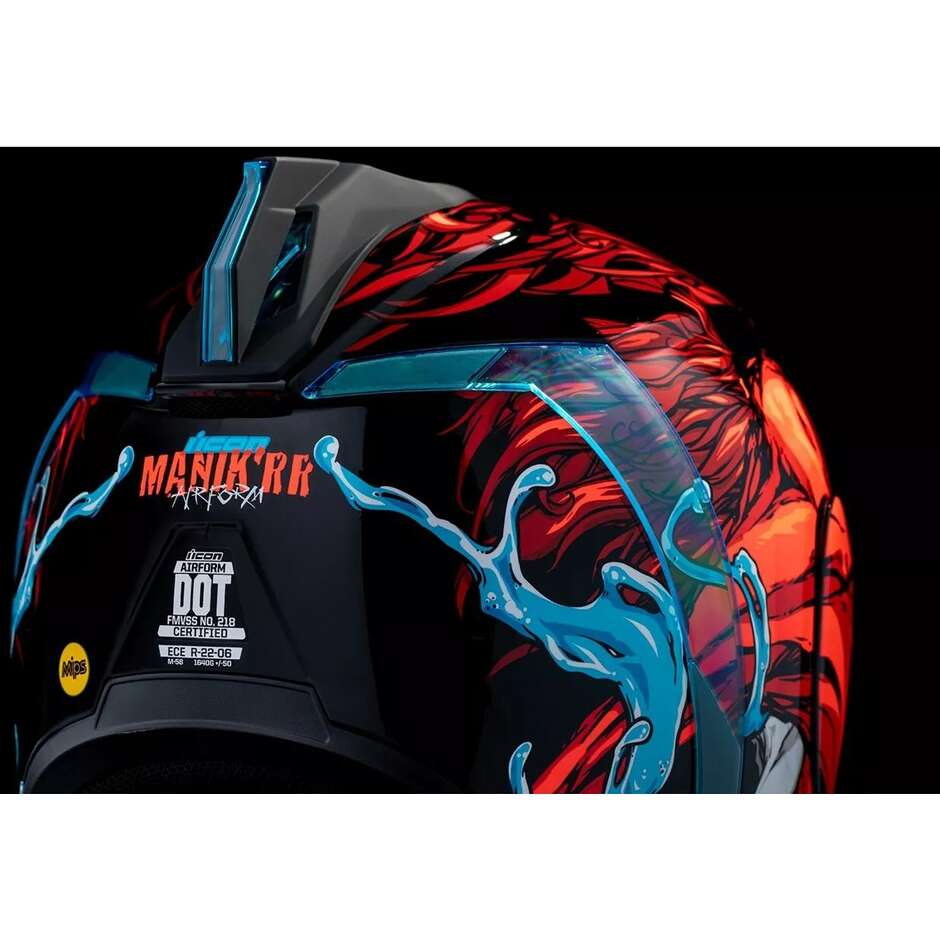 Casco Moto Integrale Icon AIRFORM Manik'RR Rosso