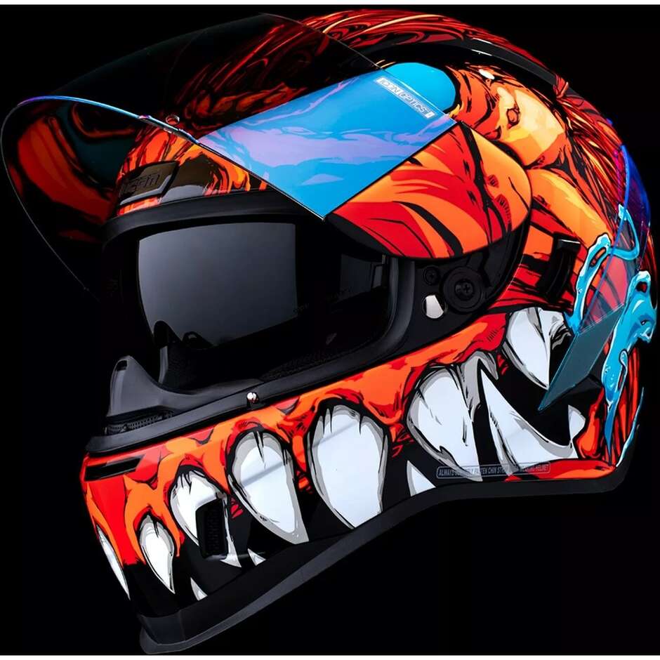 Casco Moto Integrale Icon AIRFORM Manik'RR Rosso