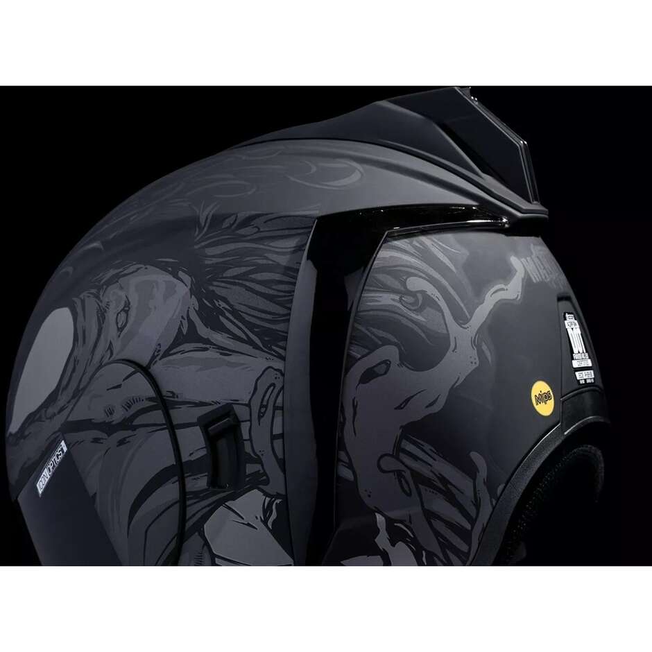 Casco Moto Integrale Icon AIRFORM Mips Manik'RR Nero
