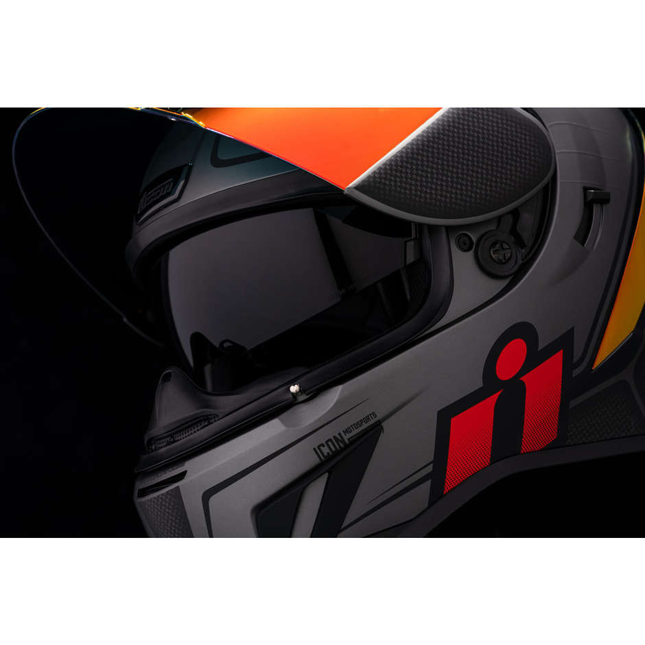 Casco Moto Integrale Icon AIRFORM Resurgent Rosso