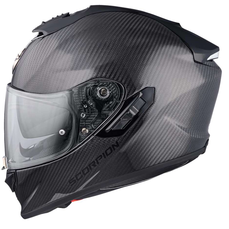 Casco Moto Integrale In Carbonio Scorpion EXO-1400 EVO 2 CARBON AIR  Solid Nero Opaco