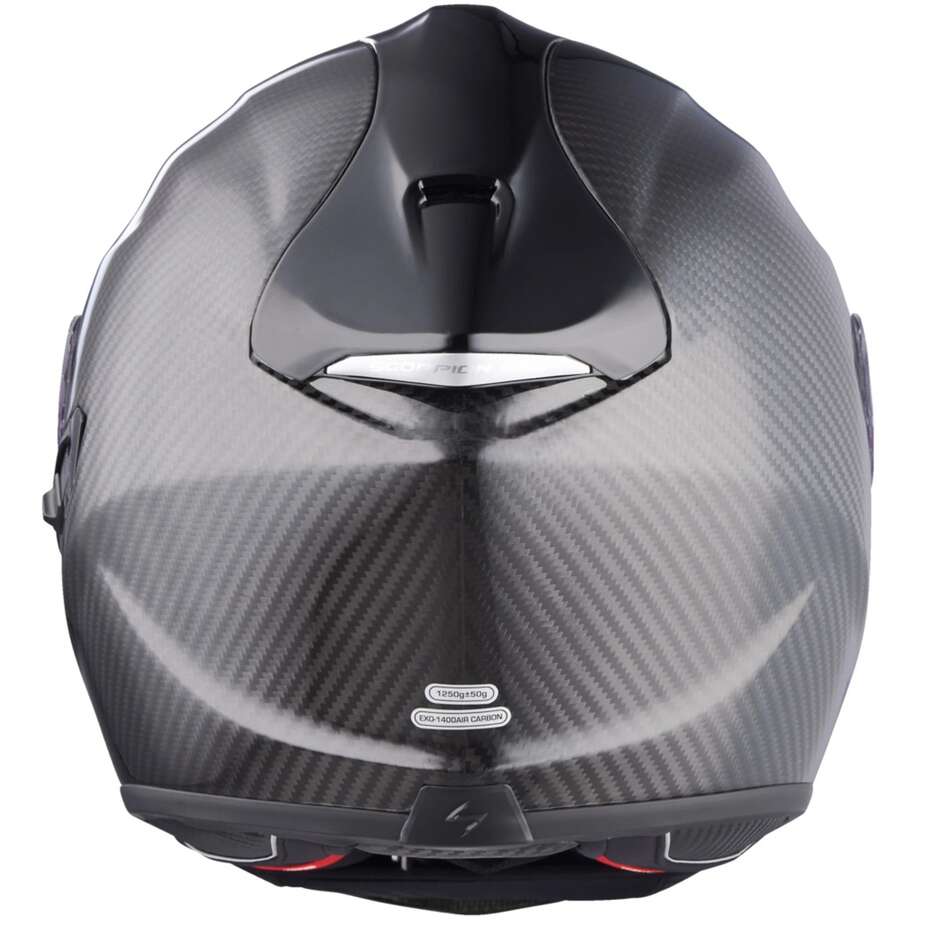 Casco Moto Integrale In Carbonio Scorpion EXO-1400 EVO 2 CARBON AIR  Solid Nero Opaco