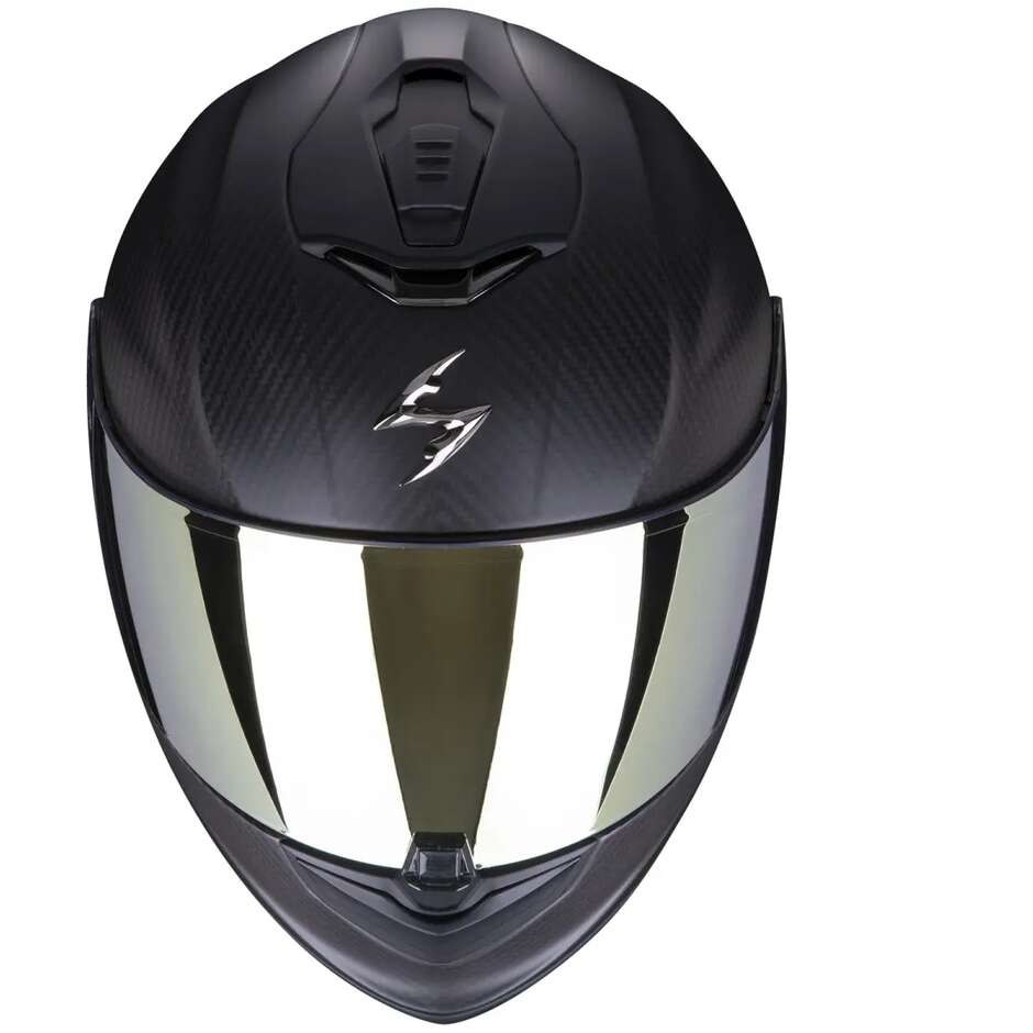 Casco Moto Integrale In Carbonio Scorpion EXO-1400 EVO 2 CARBON AIR  Solid Nero Opaco