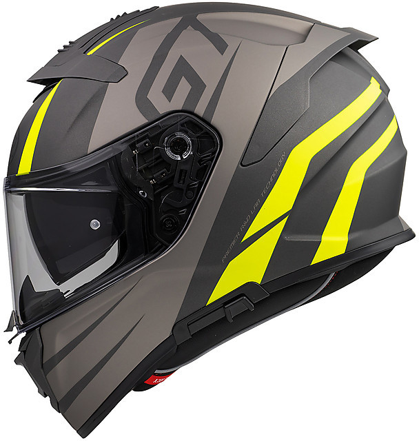 Casco Moto Integrale In Fibra Premier DEVIL GTY BM Grigio Giallo Fluo Opaco Vendita  Online 