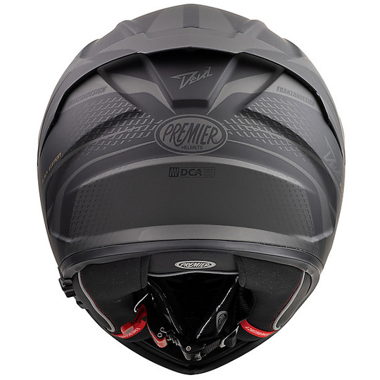 Casco Moto Integrale In Fibra Premier DEVIL PR9BE BM Nero Grigio Opaco