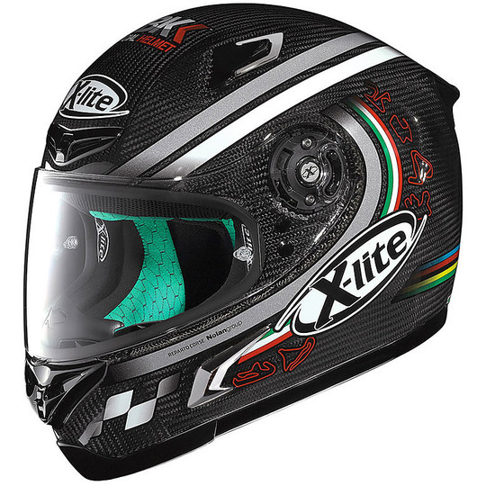 Casco Moto Integrale in Fibra X-Lite X-802 RR Ultra Carbon SBK 10 Carbon 