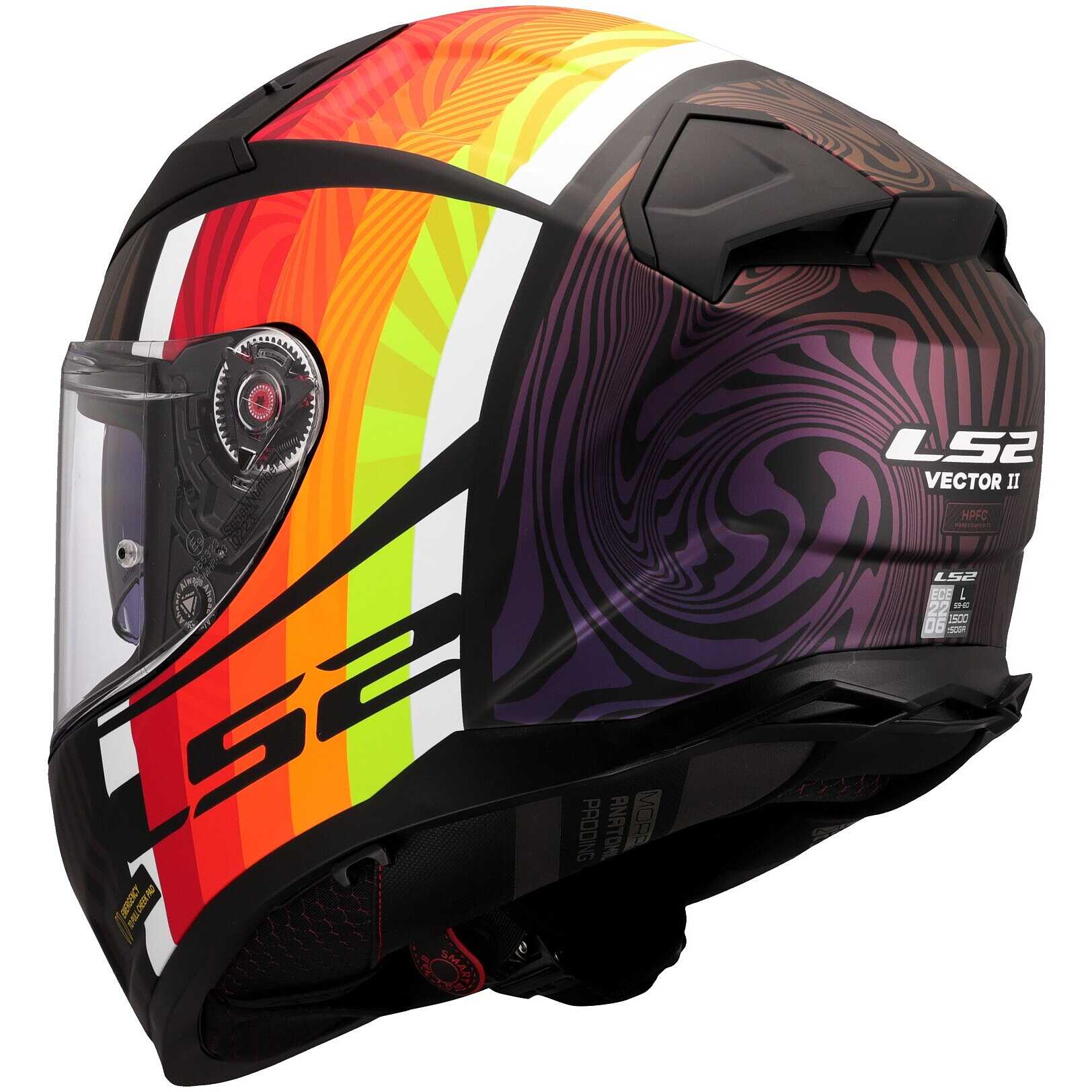 Casco Moto Ls2 Integral LS2, Casco Moto Integral Vector II Matt Titanium, L Casco Ls2