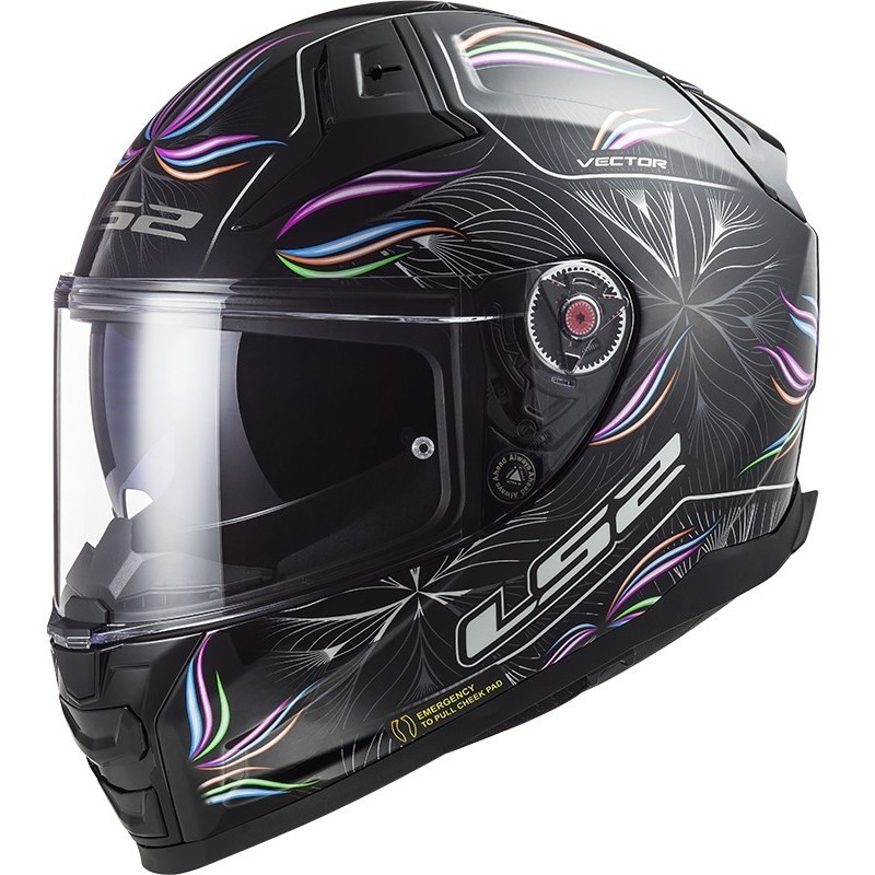 Casco Moto Integrale In HPFC FF811 VECTOR II Tropical Ne taglia 4X