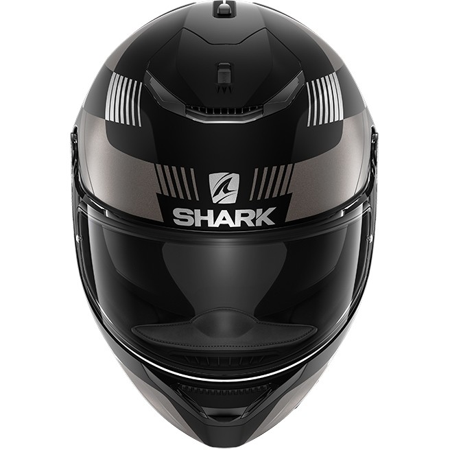 Casco Moto Integrale In Shark SPARTAN 1.2 STRAD Nero Antracite Grigio Opaco