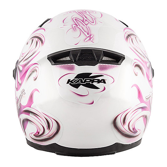 Casco Moto Integrale Kappa KV27 Denver Flowers Lady Bianco Rosa Vendita  Online - Outletmoto.eu