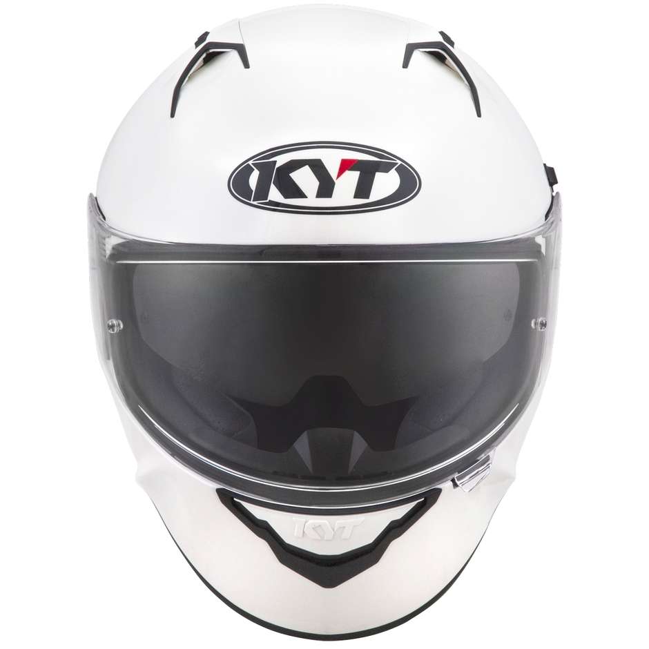Casco Moto Integrale KYT NF-R PLAIN PEARL Bianco