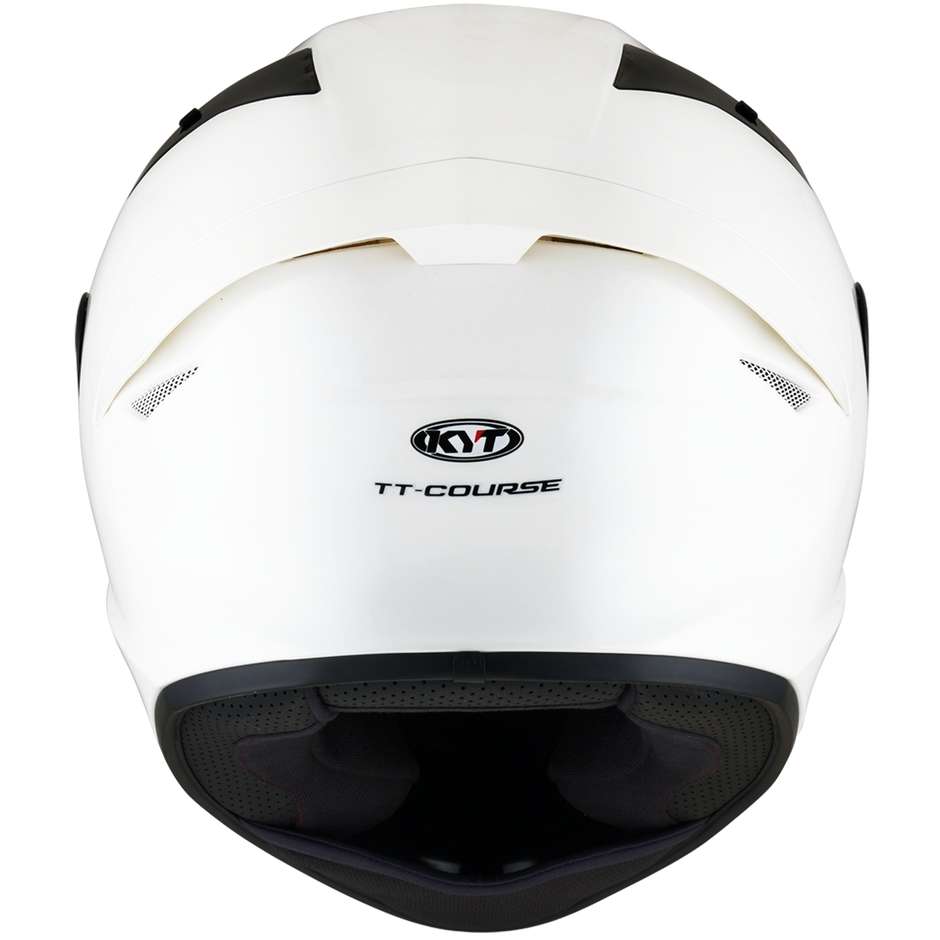 Casco Moto Integrale KYT TT-COURSE PLAIN Bianco