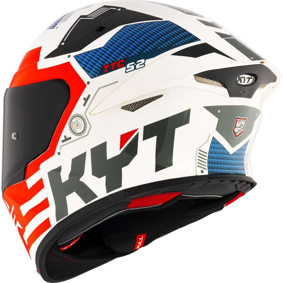 Casco Moto Integrale Kyt TT-REVO FUSELAGE Rosso