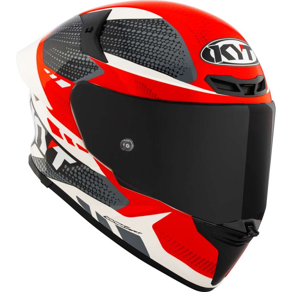 Casco Moto Integrale Kyt TT-REVO GEAR Nero Rosso