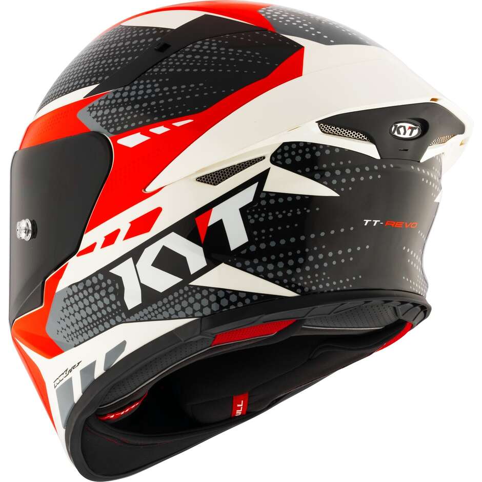 Casco Moto Integrale Kyt TT-REVO GEAR Nero Rosso