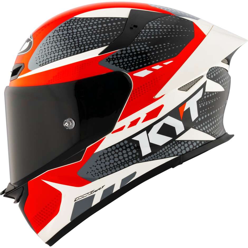 Casco Moto Integrale Kyt TT-REVO GEAR Nero Rosso