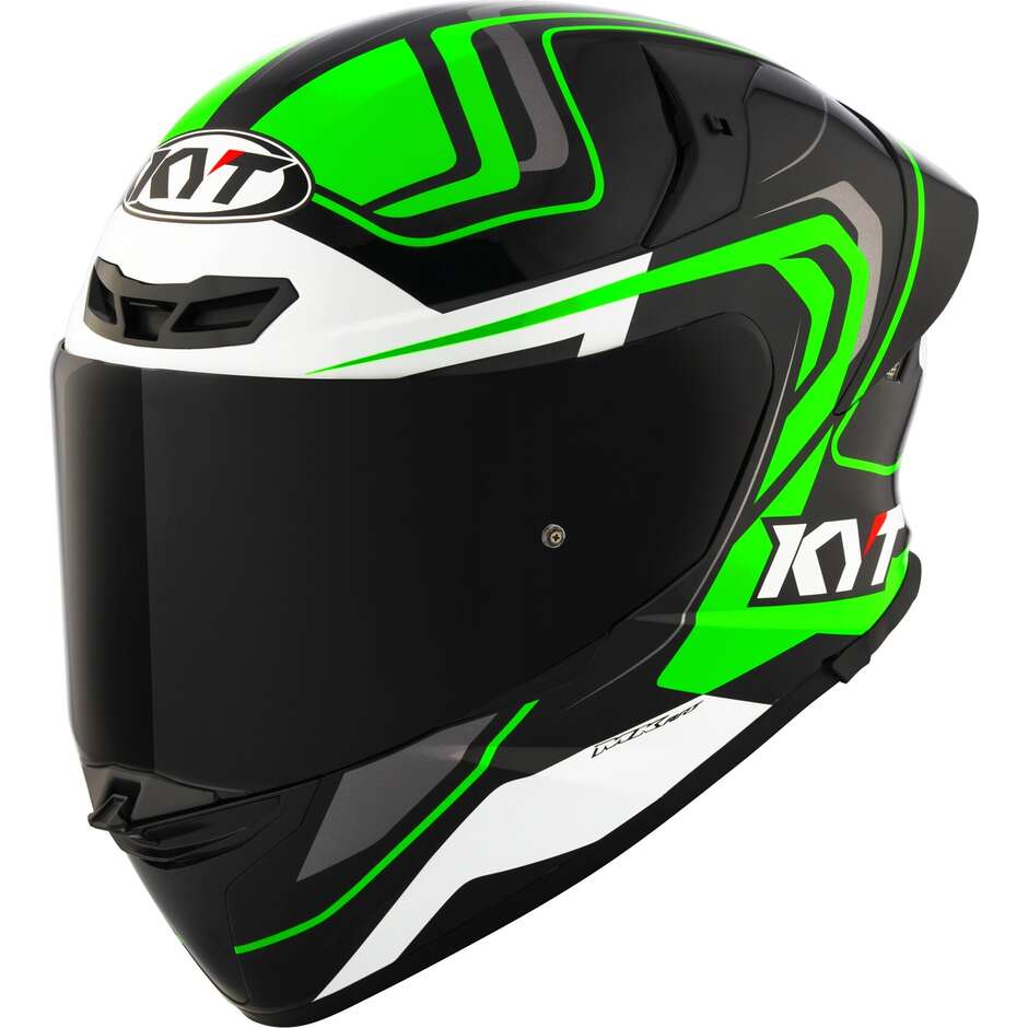 Casco Moto Integrale Kyt TT-REVO OVERTECH Nero Verde