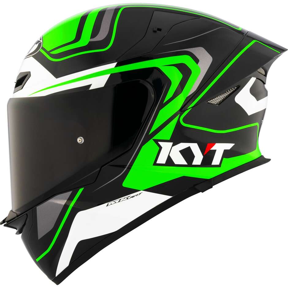 Casco Moto Integrale Kyt TT-REVO OVERTECH Nero Verde